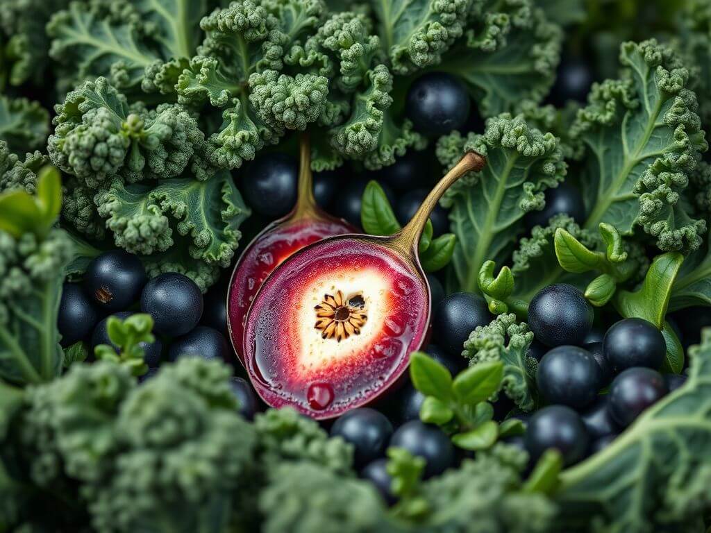 Açaí with Açaí with kale