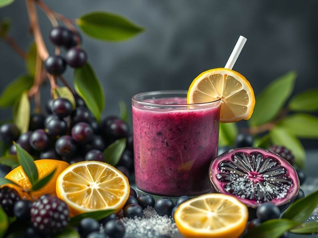 Açaí with Açaí with lemon