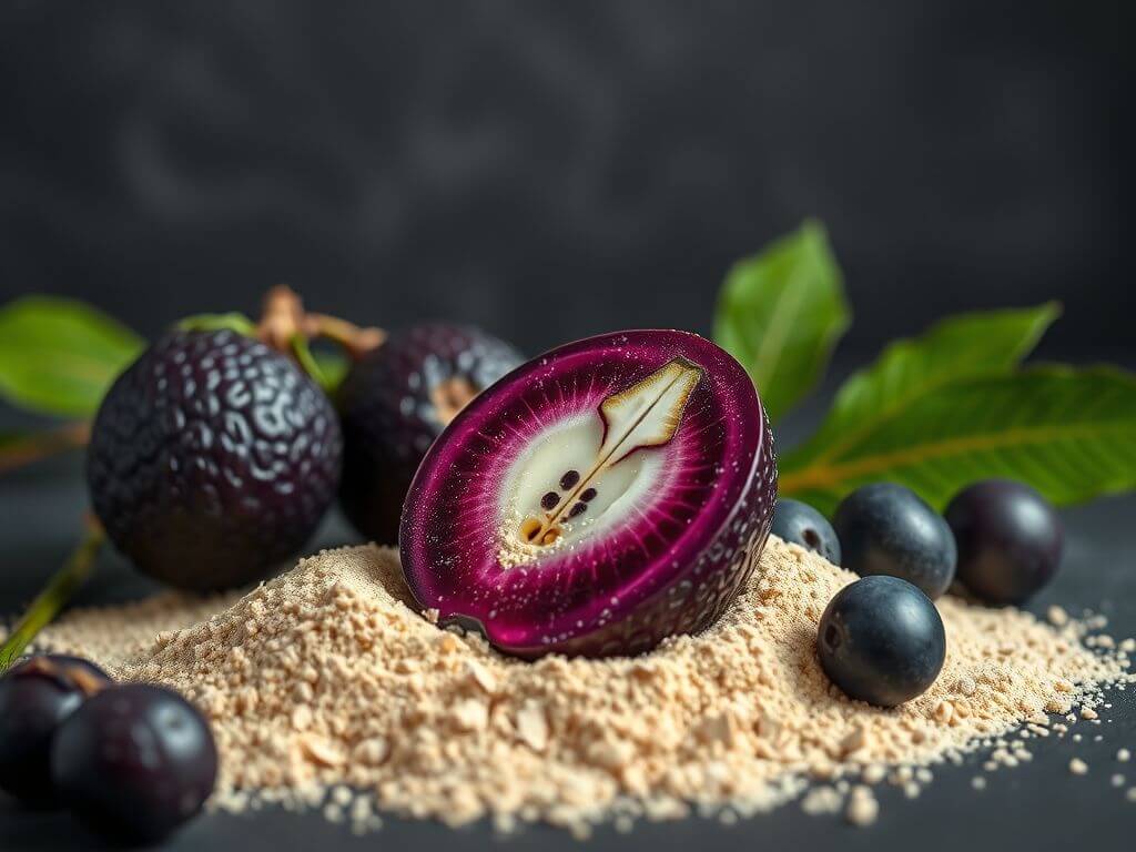 Açaí with Açaí with maca powder
