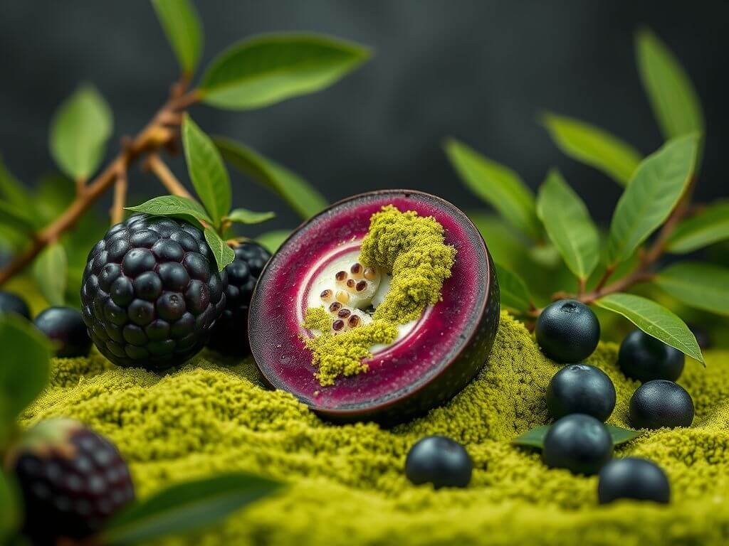 Açaí with Açaí with matcha