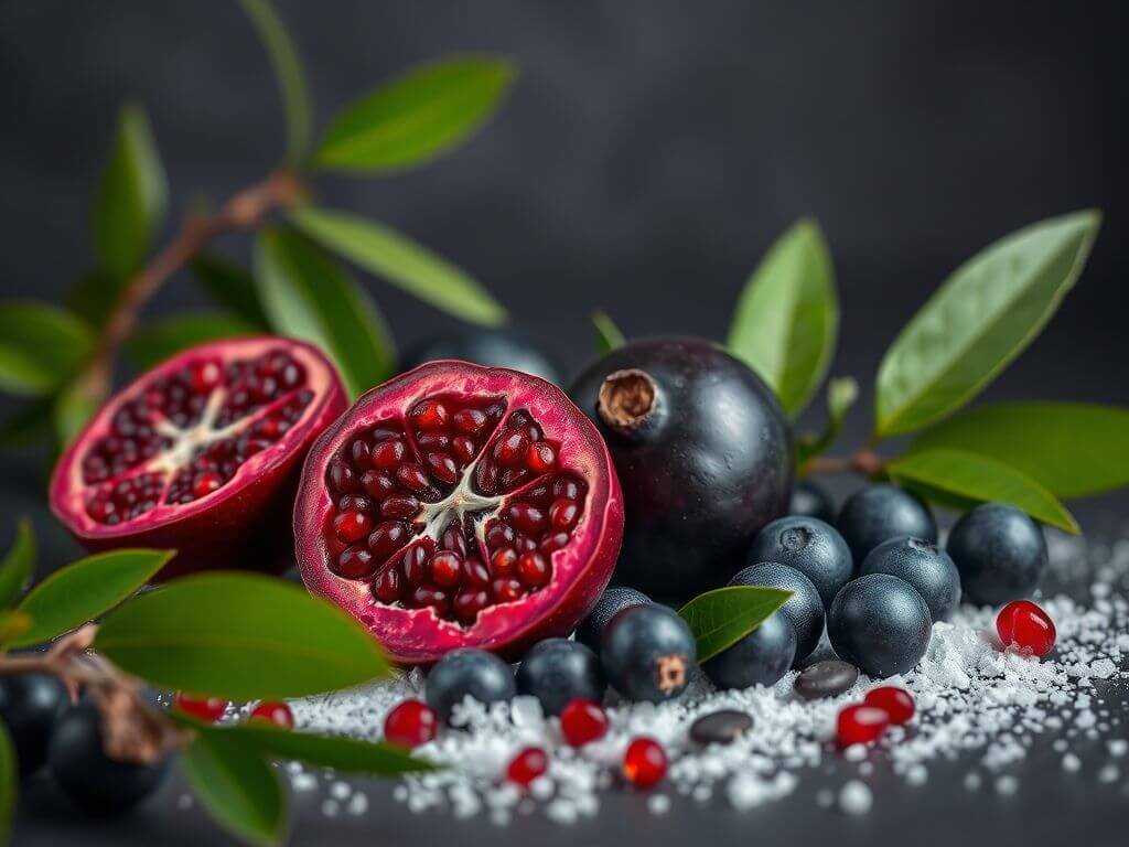 Açaí with Açaí with pomegranate